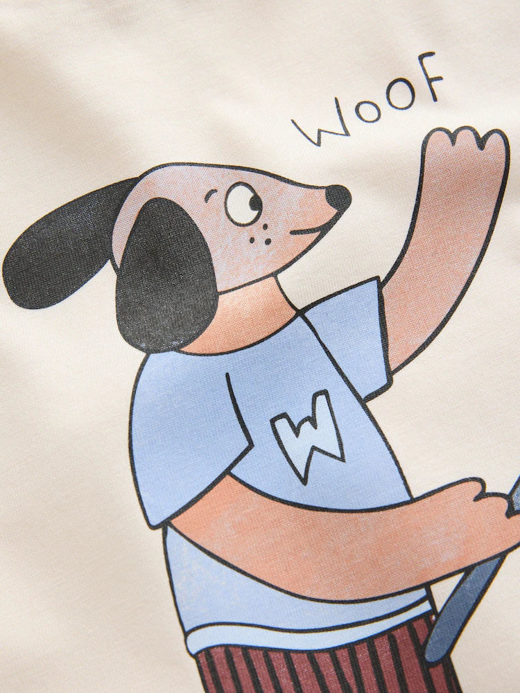 |Boy| Conjunto De 3 Camisetas De Manga Comprida Com Estampa De Personagens Na Cor Cru (3 meses a 7 anos)