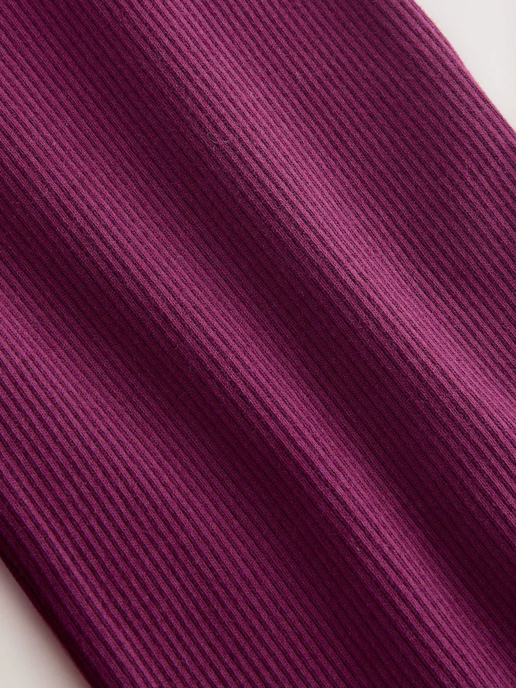 |Girl| Legging Canelada Boca de Sino Vermelho-Bordô (3 meses a 7 anos)