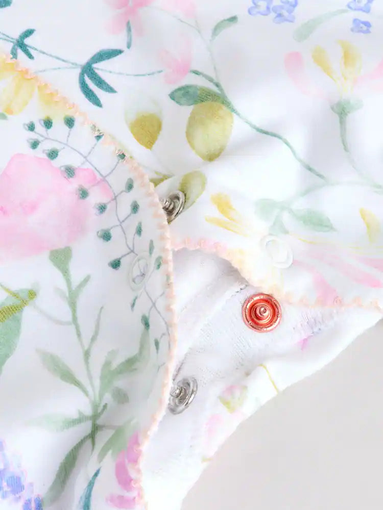 |BabyGirl| Conjunto De 3 Macacões Rosa Com Estampa De Coelhinho Para Bebês (0-2 anos)