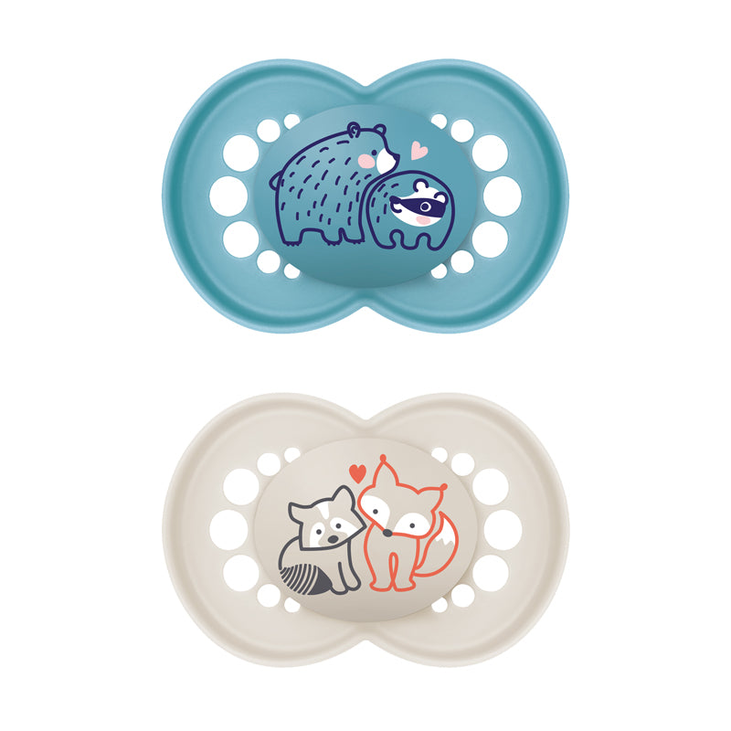MAM Chupeta Original Design Azul 6m+ 2Pk