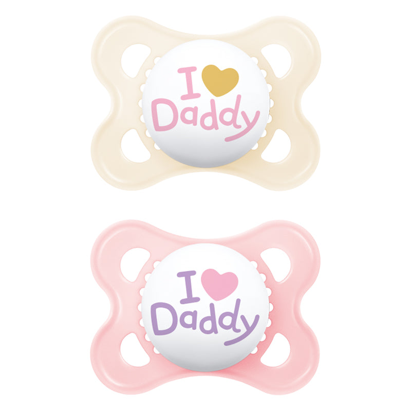 MAM Chupete Original Rosa Daddy 2-6m 2Pk