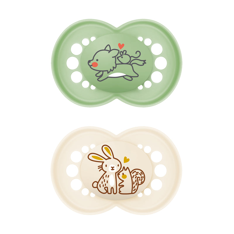 MAM Chupeta Original Unissex Design 6m+ 2Pk