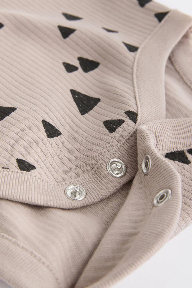 |BabyBoy| Body Neutro Baby Rib 100% Algodão Pacote Com 3