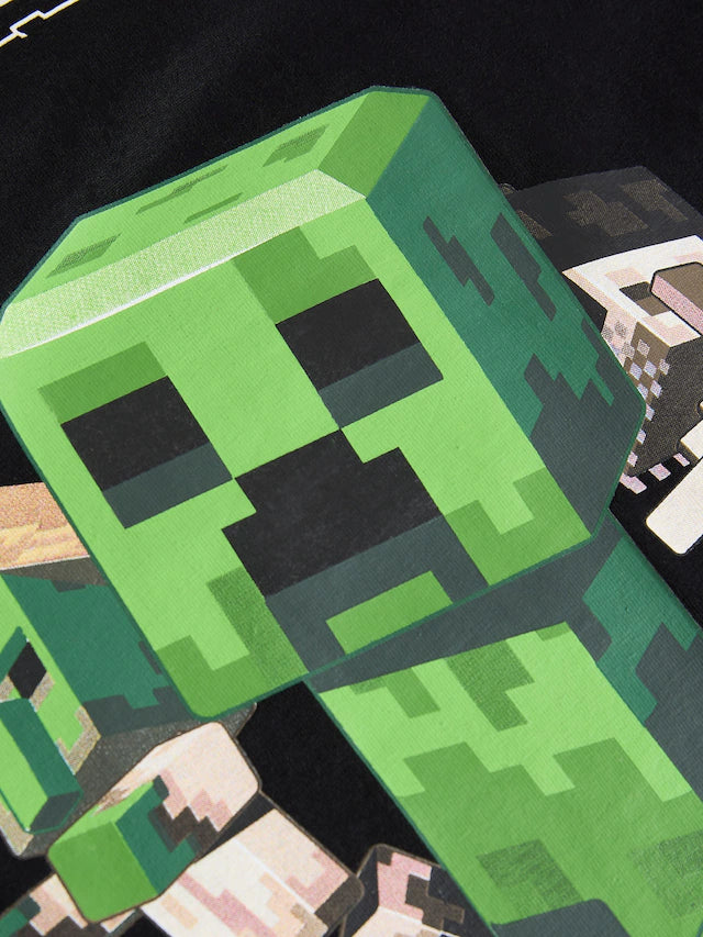 |BigBoy| Camiseta Preta Do Minecraft (3-16 anos)