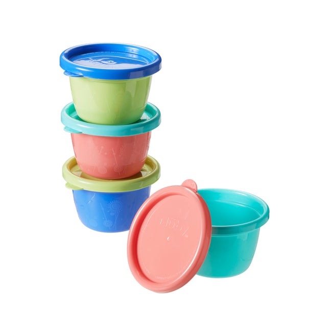 Nuby Potes para alimentos Wash N Toss