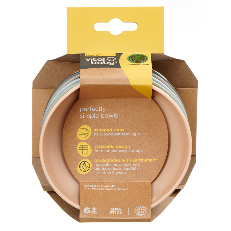 Vital Baby Conjunto de 5 Tigelas Nourish Perfectly Simple