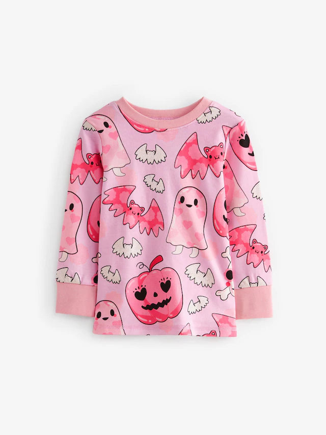 |Girl| Pijama Pink Ghost Halloween Snuggle (9 meses a 12 anos)