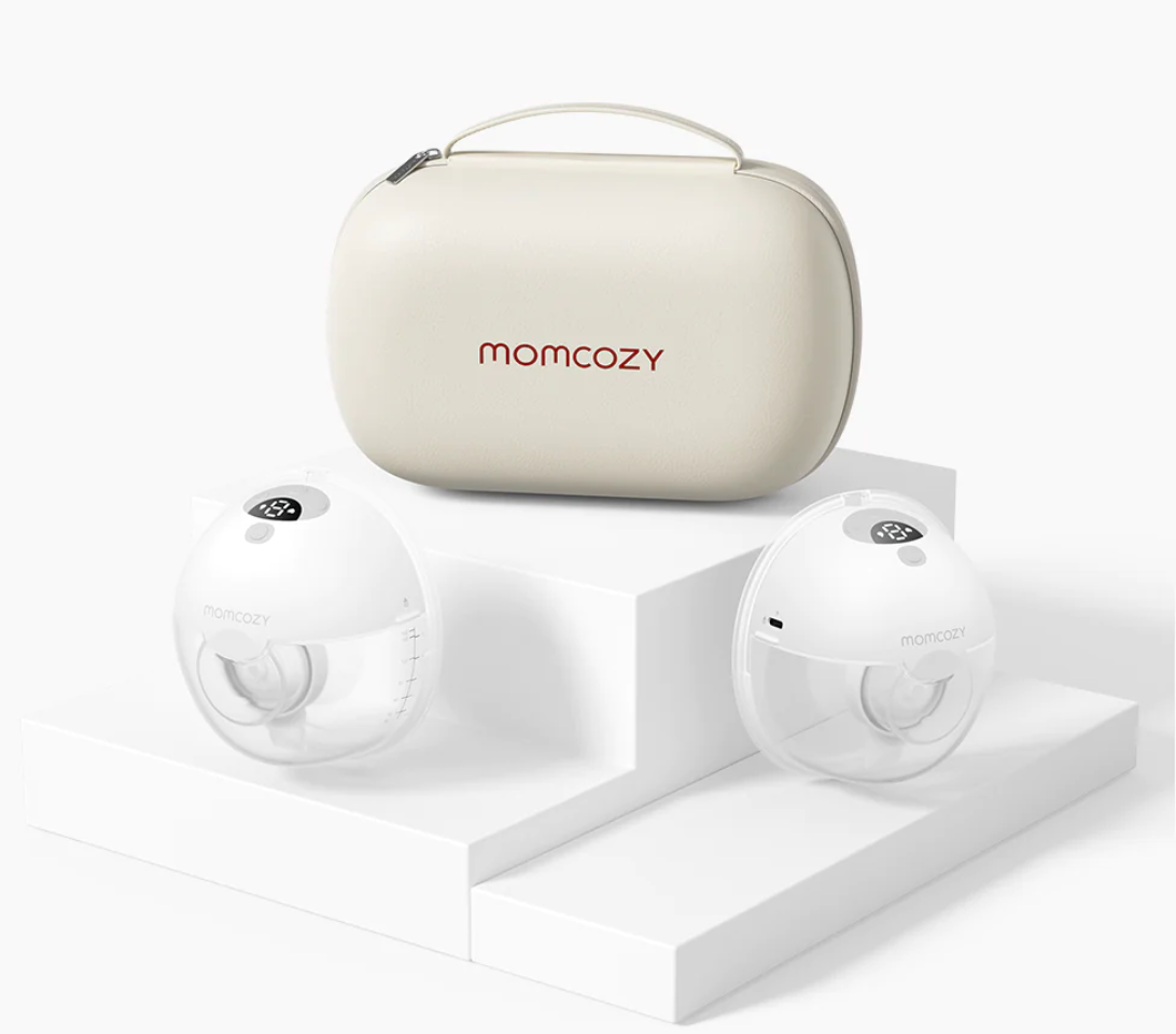 Momcozy M5 Bomba Tira Leite Vestível Mãos Livres (Dupla, cinza)