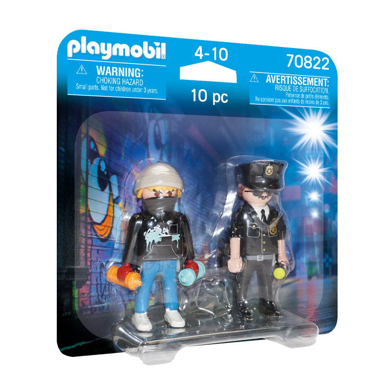 Playmobil 70822 Policial DuoPack e Artista de Rua