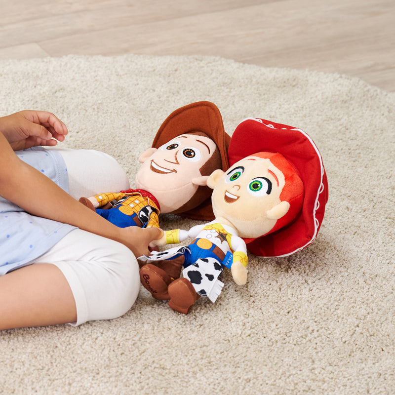 Disney Pelúcia Toy Story 5 Woody de 25 cm, brinquedo de personagem para crianças, colecionadores e fãs de Toy Story