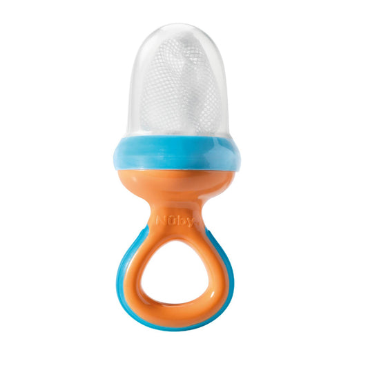 Nuby Alimentador de frutas Baby Nibbler, seguro para introdução alimentar e mordedor.