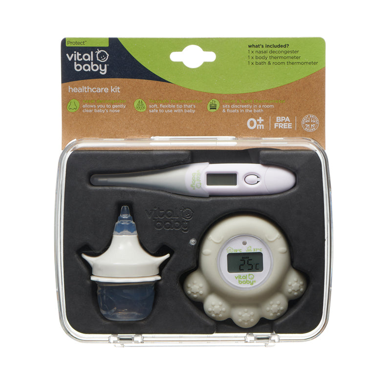 Vital Baby Kit de cuidados para bebês Protect - Livre de BPA, látex e ftalatos