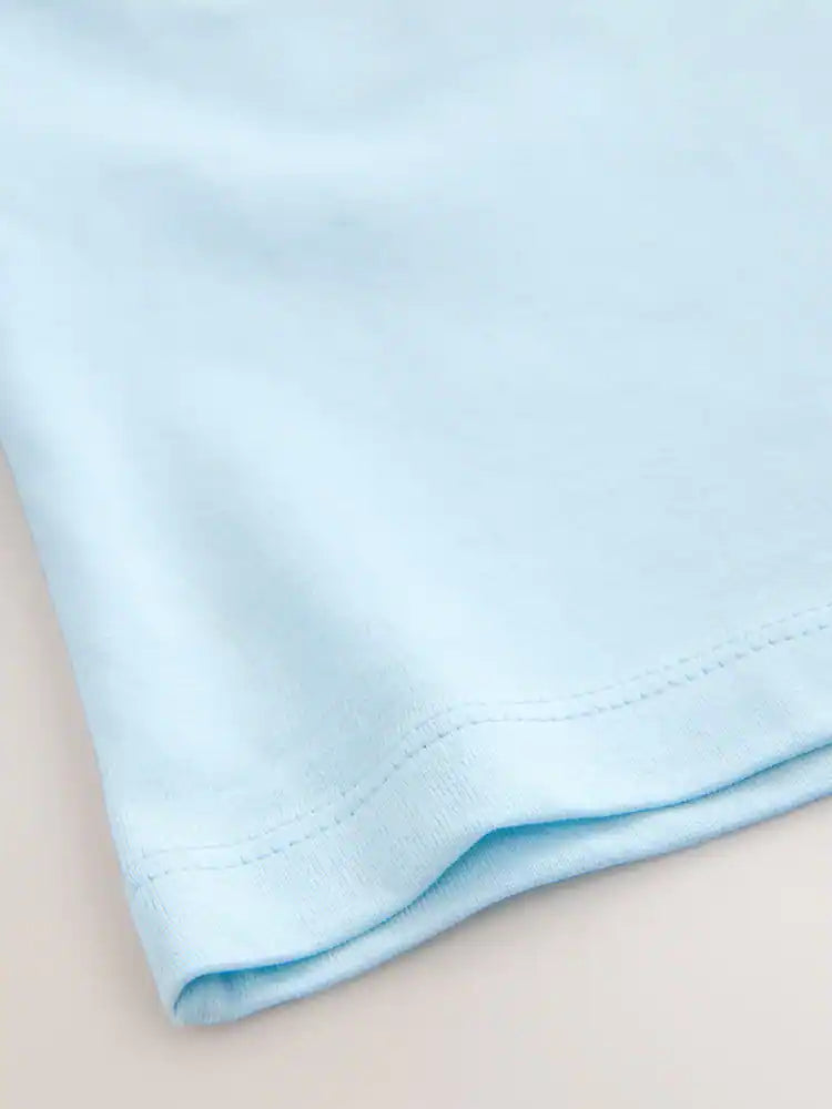 |Boy| Camiseta Azul De Aniversário Com Estampa Gráfica De Manga Curta (3 meses a 8 anos)