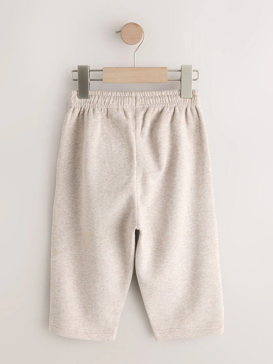 |Boy| Calça De Moletom Macia e Larga, Cor Aveia Mesclada (3 meses a 7 anos)
