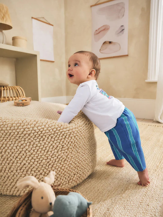 |BabyBoy| Conjunto Infantil Seminal X Car Pintos Top e Calça De Moletom Azul/Verde (0 meses a 2 anos)
