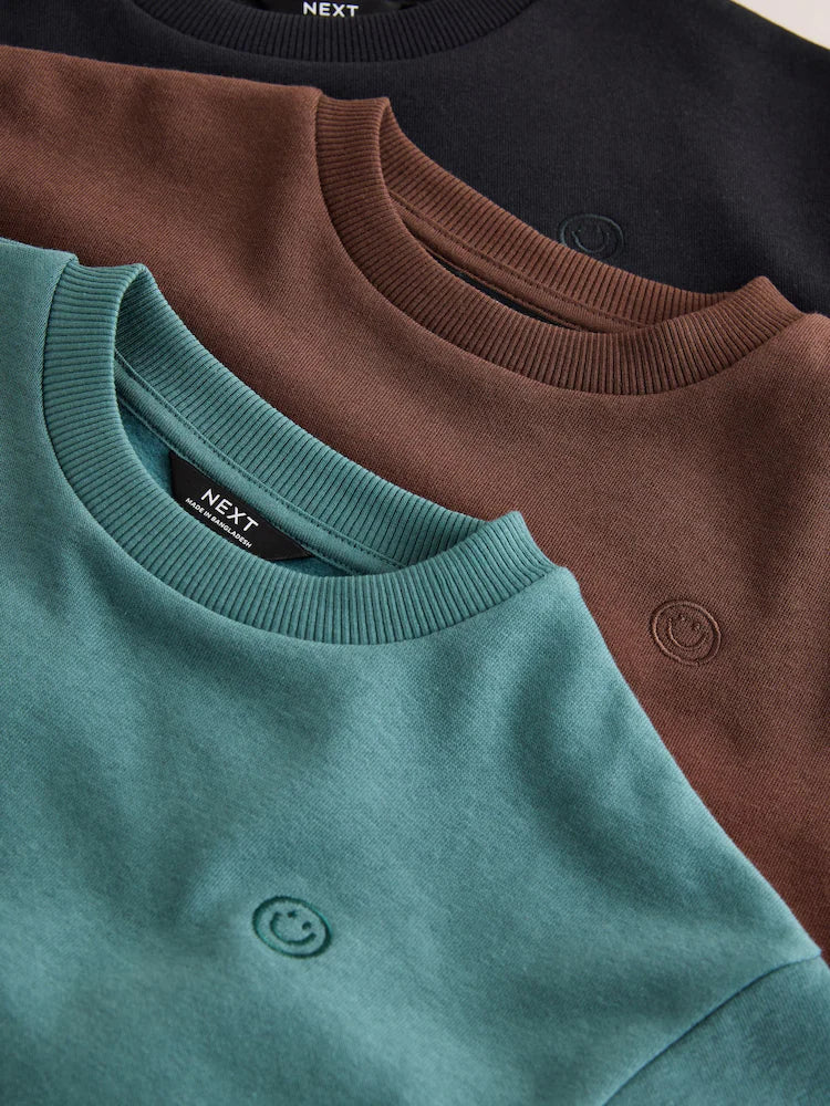 |Boy| Conjunto de 6 peças de moletom (blusa e calça jogger) nas cores verde e azul (3 meses a 7 anos)