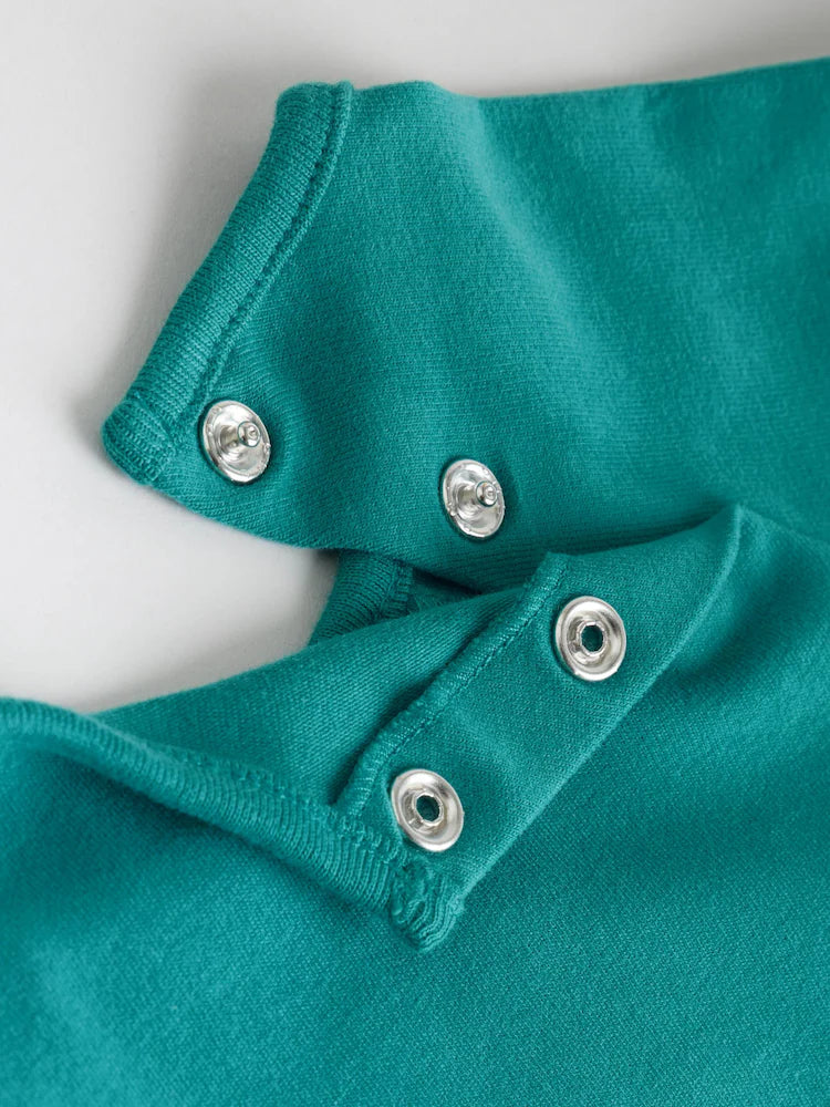 |BabyBoy| Conjunto De 6 Peças Azul/Verde Milk Club Baby (top e leggings) (0 meses a 3 anos)