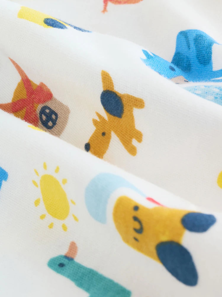 |BabyBoy| Conjunto De 5 Bodies De Manga Curta Para Bebês Da Green Farm