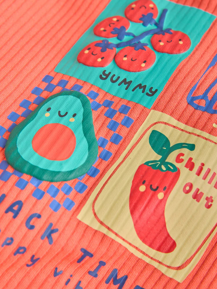 |BabyBoy| Conjunto De 3 Macacões Para Bebês Com Estampa De Pimentas (0 meses a 3 anos)