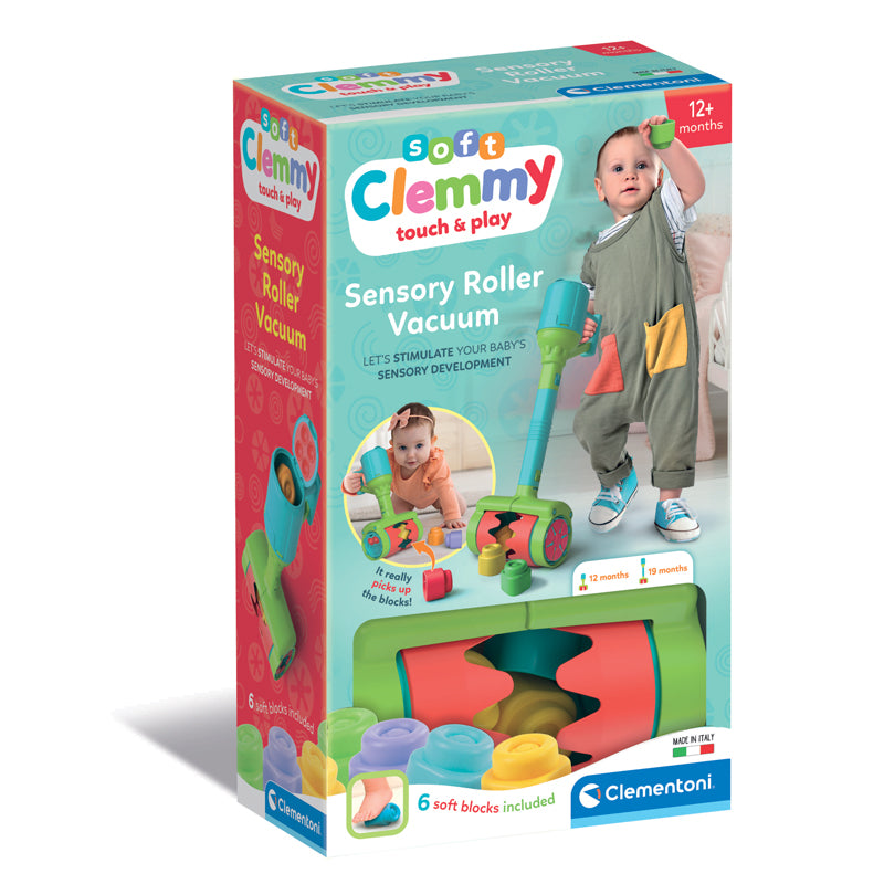 Clementoni Soft Clemmy Sensory Bloco Macio Rolo Aspirador