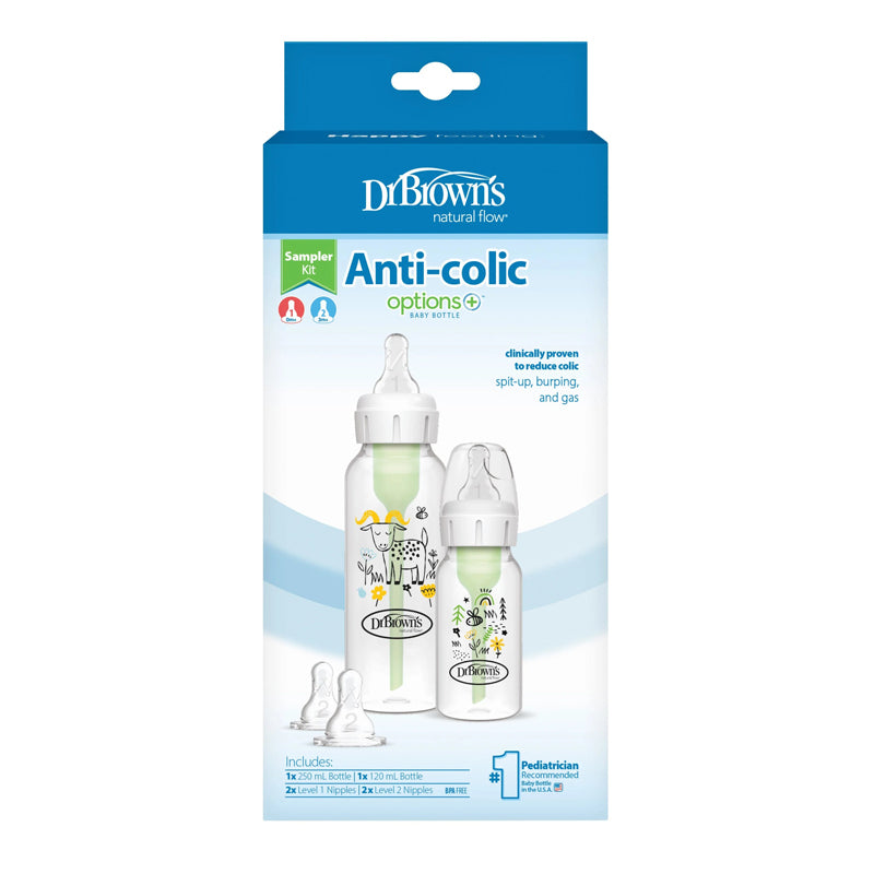 Dr. Brown's Conjunto de mamadeiras Options+ de gargalo estreito para fazenda