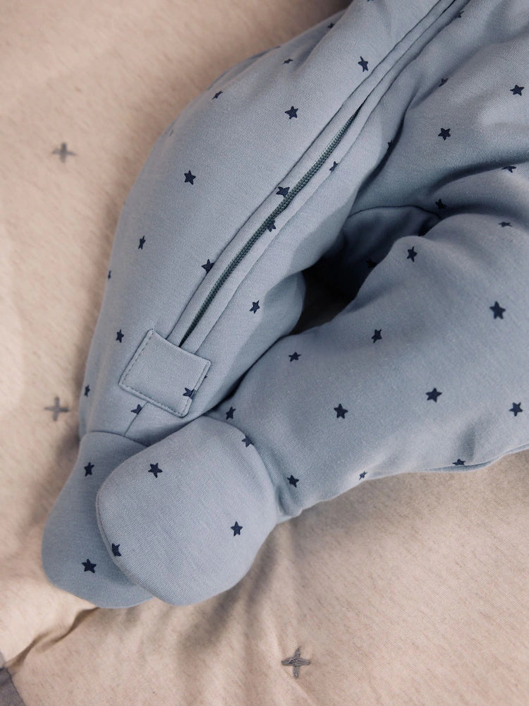 |BabyBoy| Macacão Estrela Azul (2,5 Tog) Com Zíper Bidirecional