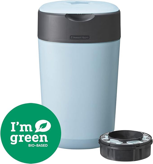 Tommee Tippee Sangenic Cubo de basura Twist and Click elimina olores y gérmenes - Azul