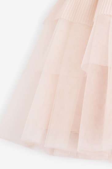 |Girl| Vestido De Rena Brilhante De Manga Comprida Rosa (3 meses a 7 anos)