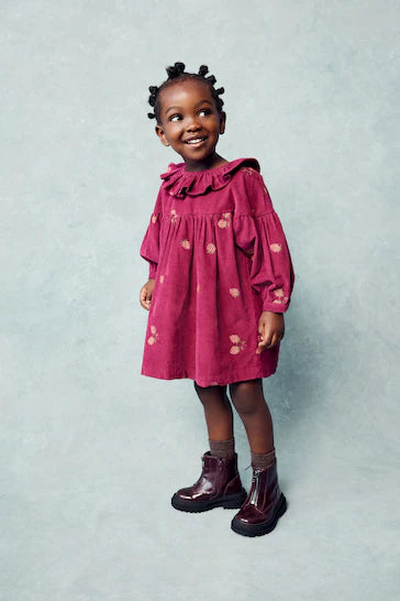 princess polly baby blue dress Dresses | Burgundy Toddler Girl Dress main image 0