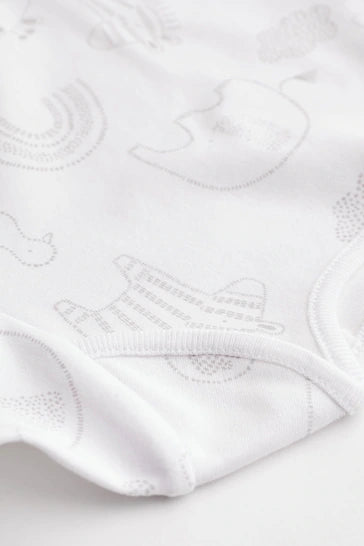 |BabyGirl| Pacote Com 4 Macacões De Manga Comprida Estampados Para Bebês - Mint Green (0mes-2anos)