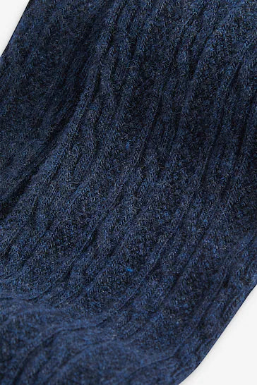 |BabyGirl| Meia-calça Brilhante - Navy Blue