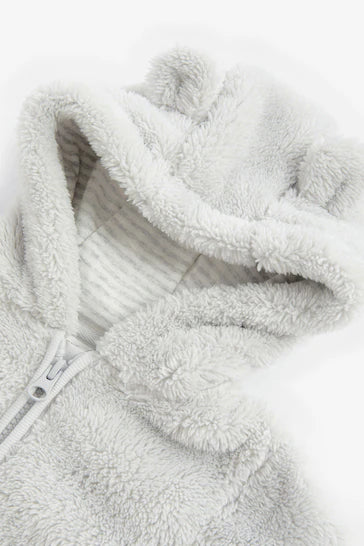 |BabyGirl| Macaquinho De Bebê Urso De Lã Aconchegante Cinza