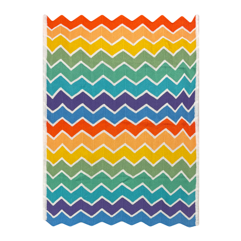 Silvercloud Bloco Chevron Xale Arco-Íris Brilhante
