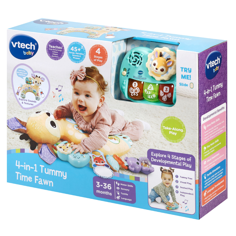 VTech 4 em 1 Tummy Time Fawn