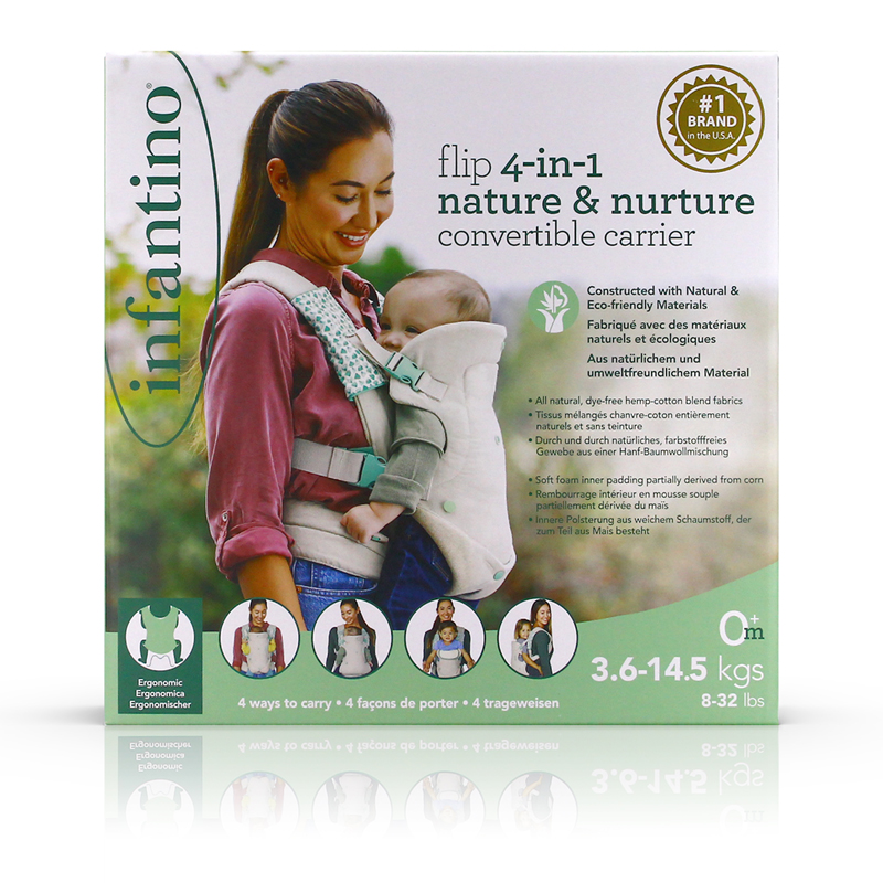 Infantino Flip 4 em 1 Nature & Nurture Conversível Transportador