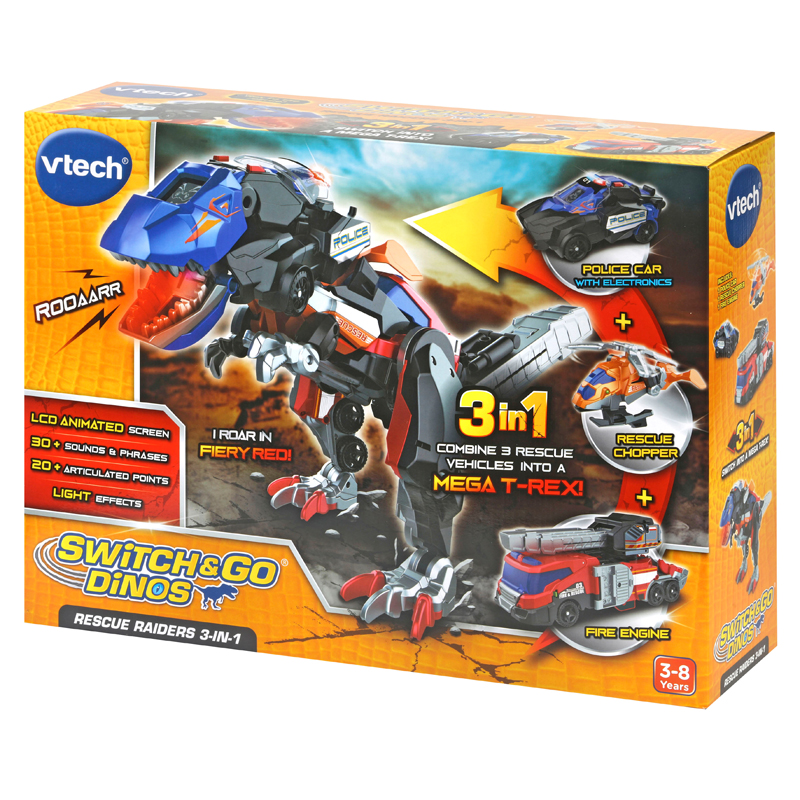 VTech Switch & Go Dinos® Rescue Raiders 3 em 1