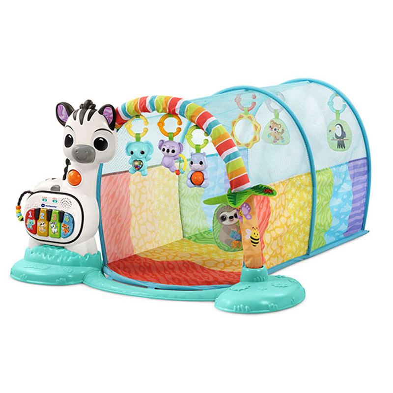VTech Baby em Túnel de brincadeira, brinquedo de bebê para explorar e  engatinhar com luzes e música, presente animal interativo para bebês de 3, 