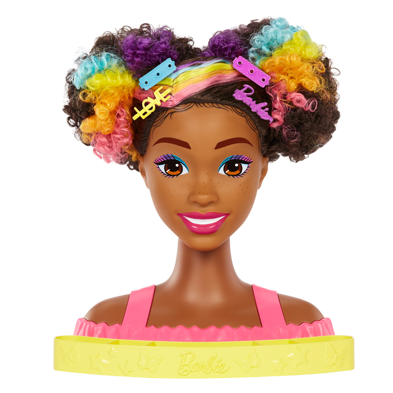 Barbie natural hot sale hair styling head