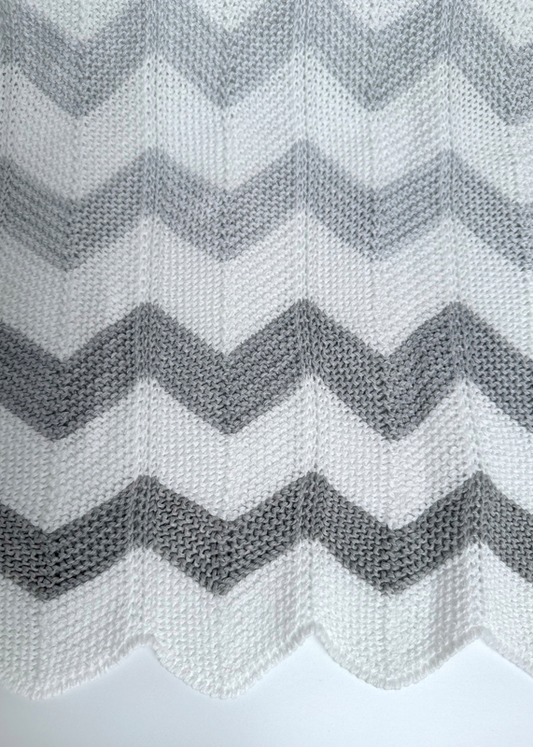 Silvercloud Ombre Chevron Cinza Xale