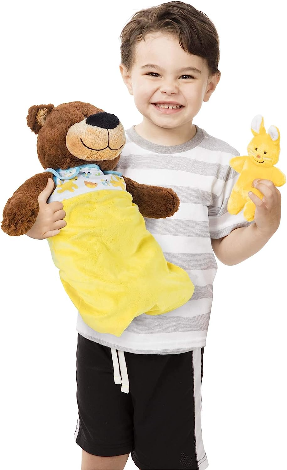 Melissa & Doug Conjunto de brincar para dormir Mine to Love, casas de bonecas e bonecas, idade +3 anos, presente para menino ou menina