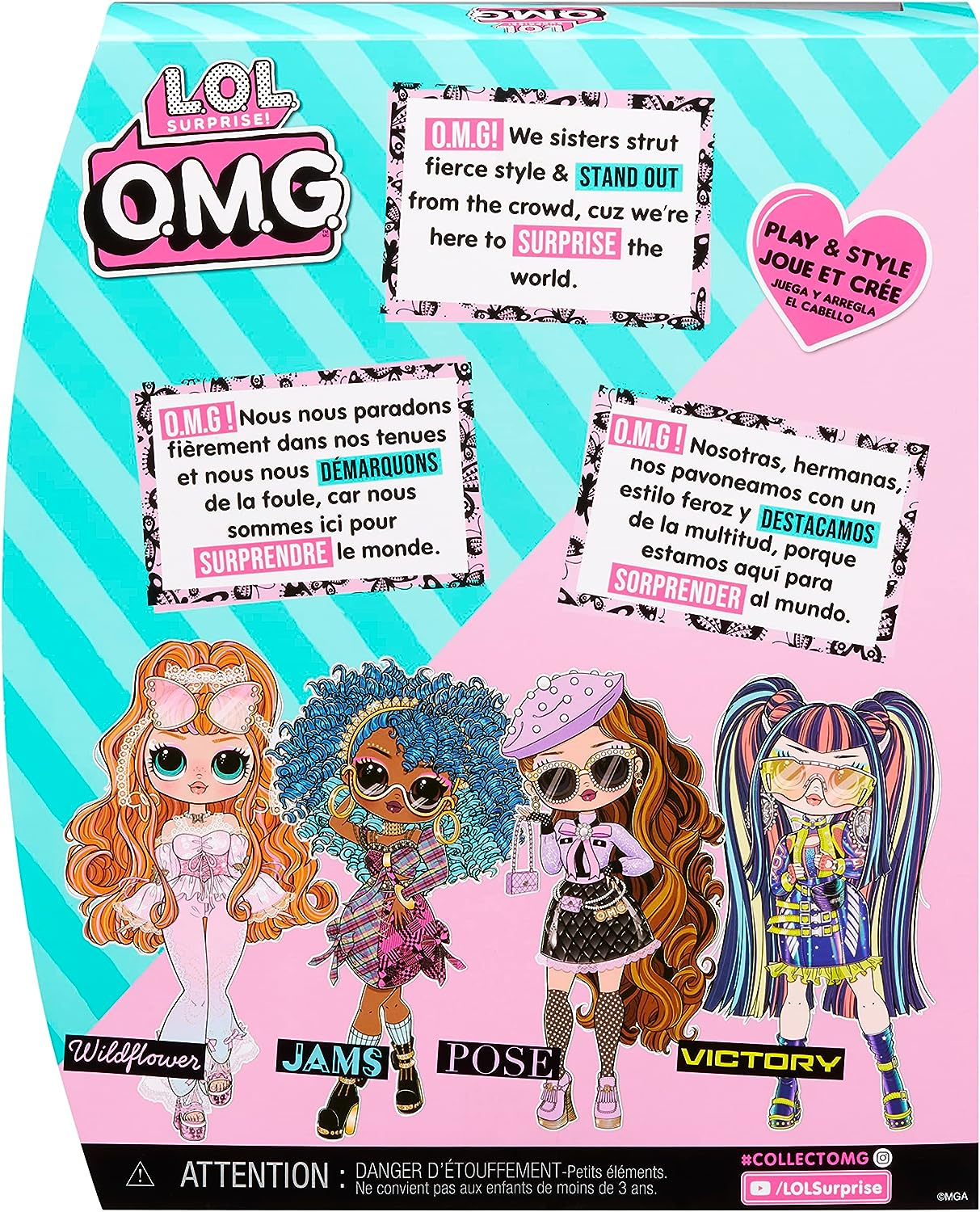 L.O.L. Surprise OH MEU DEUS. Boneca da moda - JAMS - inclui boneca, várias surpresas e acessórios fabulosos - ótimo para crianças de 4 anos ou mais