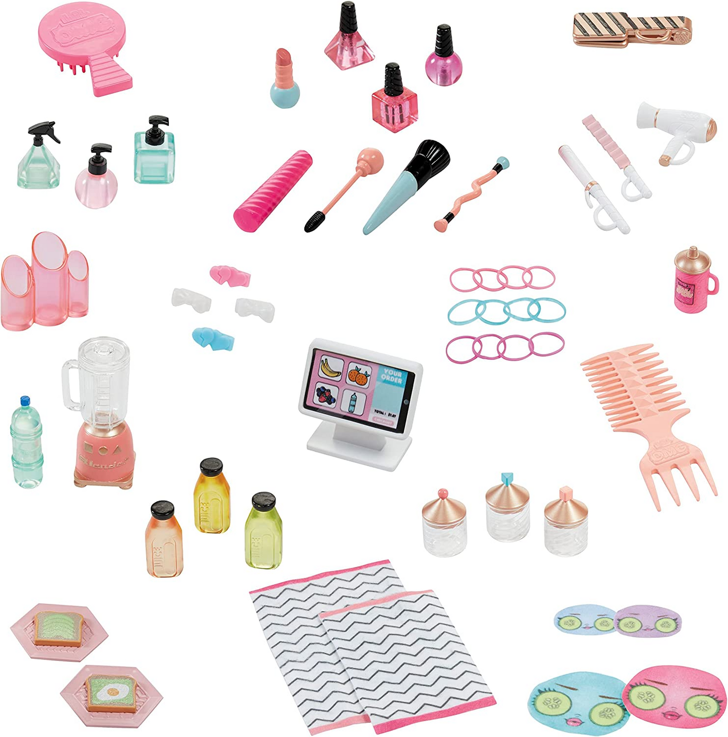 L.O.L. Surprise! Shine On Salon & Spa com mais de 65 surpresas - Apresenta funções de água e luz - Inclui uma cachoeira de trabalho, espelho iluminado e jogo completo em 360 ° - Ótimo presente para crianças de 4 anos ou mais