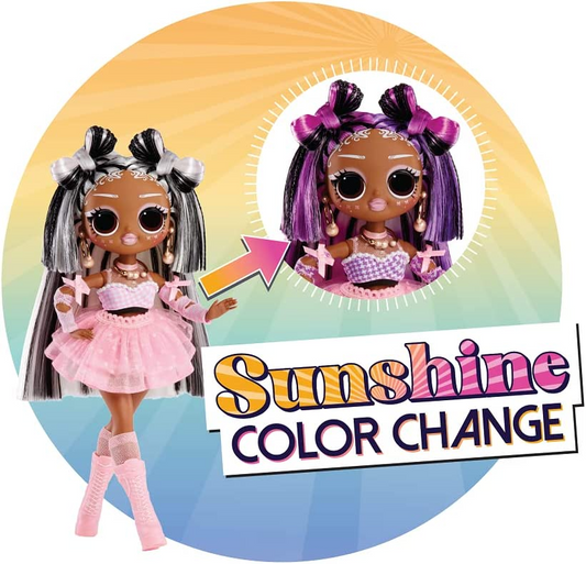 L.O.L. Surprise! Boneca da moda OMG Sunshine Makeover - SWITCHES - Inclui mudança de cor UV ao sol, várias surpresas e acessórios fabulosos - Ótimo presente para crianças de 4 anos ou mais
