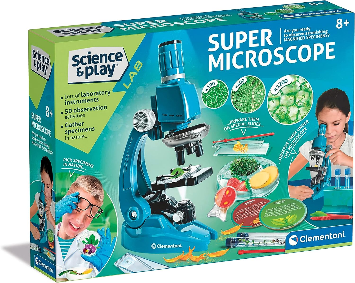 Clementoni 61365 Science & Play Lab-Super Brinquedos Educativos E Cien