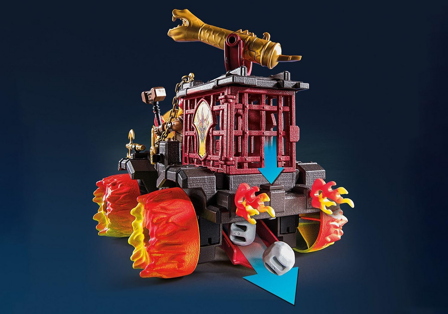 Playmobil 71299 Novelmore - Aríete de Burnham Raider, batalha entre Burnham Raider e Novelmore, castelo medieval, brinquedo de cavaleiros, dramatização divertida e imaginativa, conjunto de jogos adequado para crianças de 4 anos ou mais