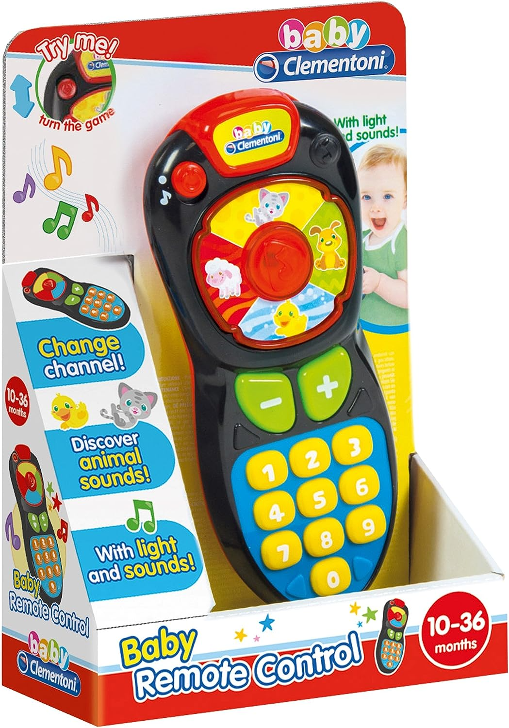 Clementoni 2005991 Microfone para bebês, multicolorido