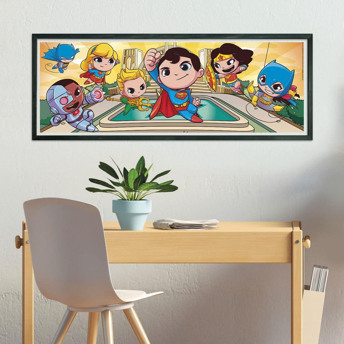 Clementoni 20272 18+30+48+60pcs Supercolor 10 em 1 Dc Comics (3x18, 4x30, 2x48 e 1x60 peças) -Quebra-cabeça para crianças de 4 anos, multicolorido, médio