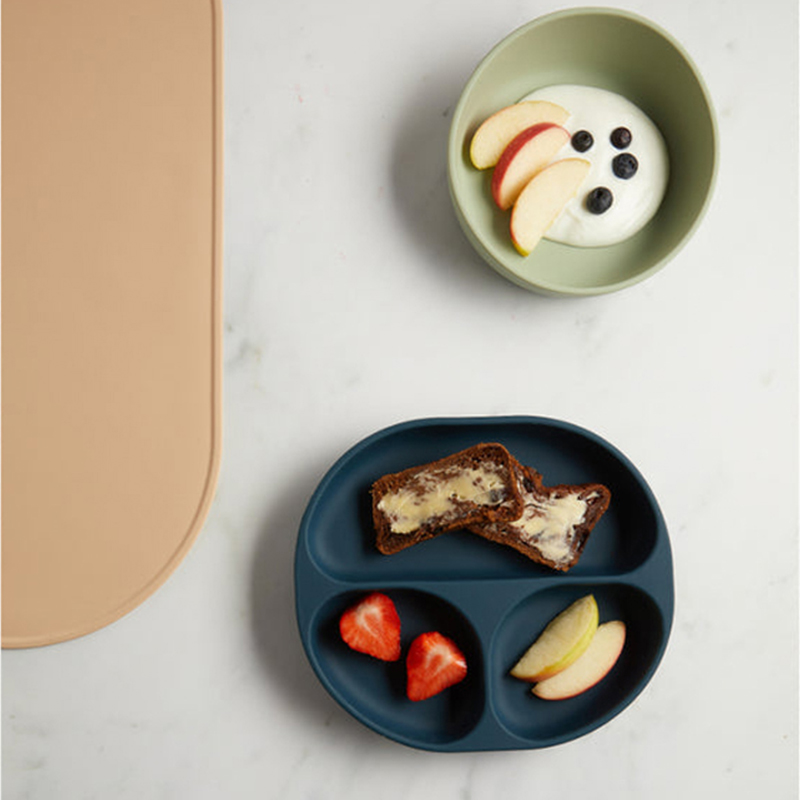 Placa de sucção de silicone Vital Baby NOURISH Moody Blue