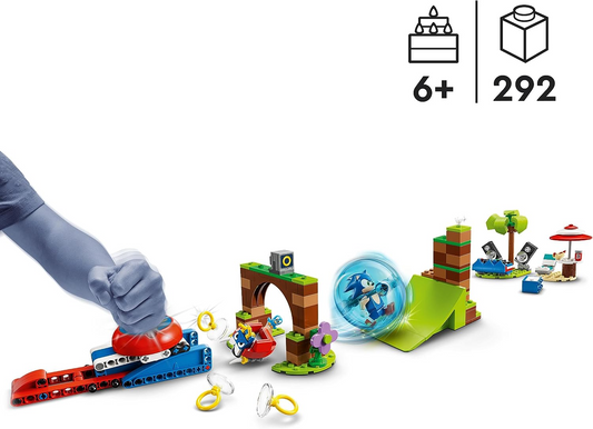 LEGO 76990 Sonic the Hedgehog Sonic's Speed Sphere Challenge Set Idade +6 anos