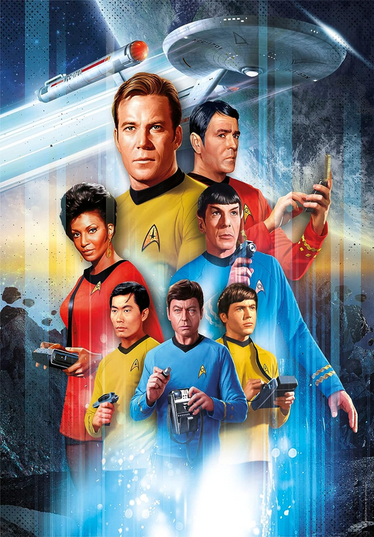 Clementoni 35142 Star Trek Puzzle de 500 piezas para adultos Made in Italy Multicolor